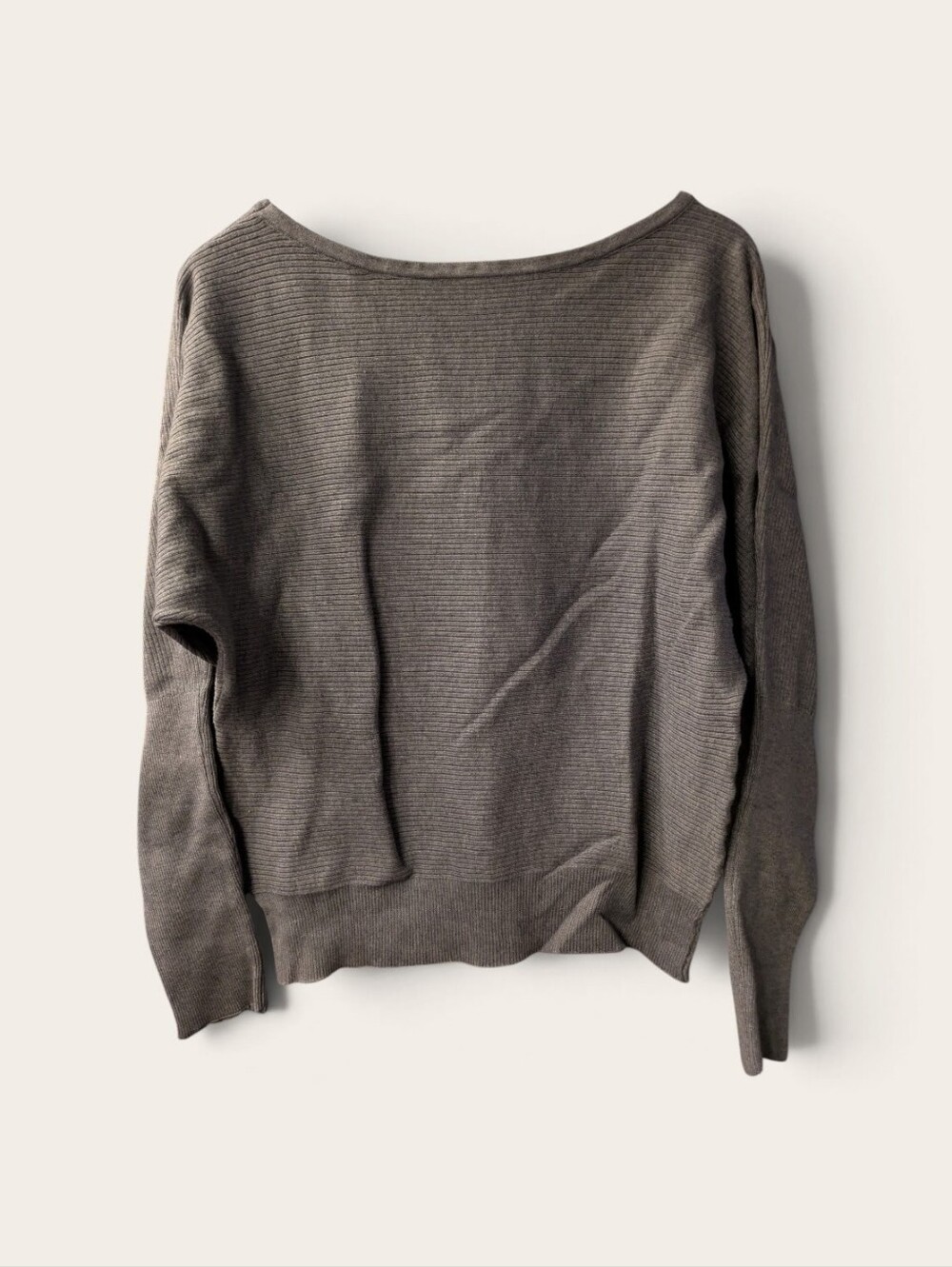 Women's Scoop Neck Lightweight Knit Sweater - Taupe